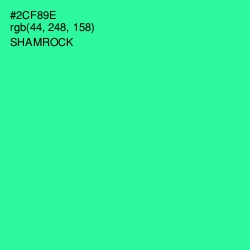 #2CF89E - Shamrock Color Image