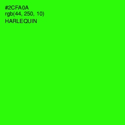 #2CFA0A - Harlequin Color Image