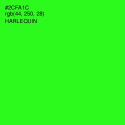 #2CFA1C - Harlequin Color Image