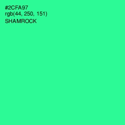 #2CFA97 - Shamrock Color Image