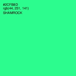 #2CFB8D - Shamrock Color Image