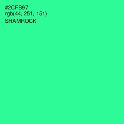 #2CFB97 - Shamrock Color Image