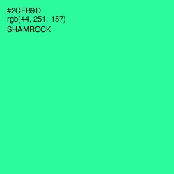 #2CFB9D - Shamrock Color Image