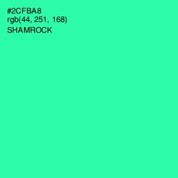 #2CFBA8 - Shamrock Color Image