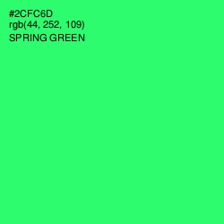 #2CFC6D - Spring Green Color Image