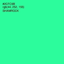 #2CFC9B - Shamrock Color Image