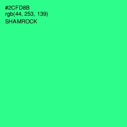 #2CFD8B - Shamrock Color Image