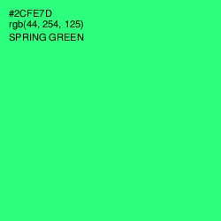 #2CFE7D - Spring Green Color Image