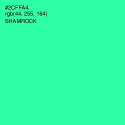 #2CFFA4 - Shamrock Color Image