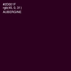 #2D001F - Aubergine Color Image