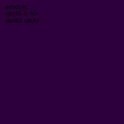 #2D003C - Mardi Gras Color Image