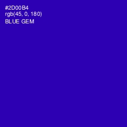 #2D00B4 - Blue Gem Color Image