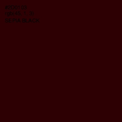 #2D0103 - Sepia Black Color Image