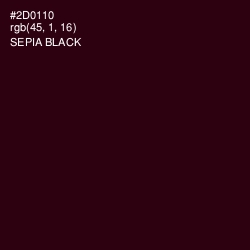 #2D0110 - Sepia Black Color Image