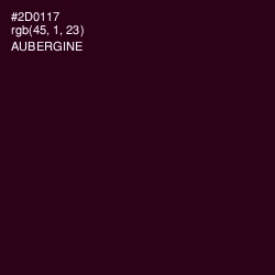 #2D0117 - Aubergine Color Image