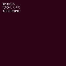 #2D0215 - Aubergine Color Image