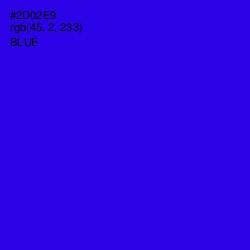 #2D02E9 - Blue Color Image