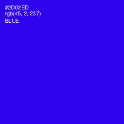 #2D02ED - Blue Color Image