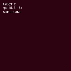 #2D0312 - Aubergine Color Image