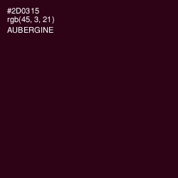 #2D0315 - Aubergine Color Image