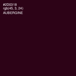 #2D0318 - Aubergine Color Image