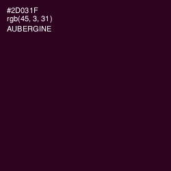 #2D031F - Aubergine Color Image