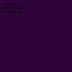 #2D033A - Mardi Gras Color Image