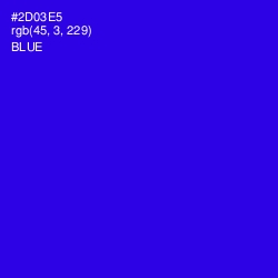 #2D03E5 - Blue Color Image