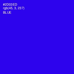 #2D03ED - Blue Color Image