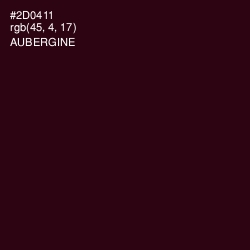 #2D0411 - Aubergine Color Image