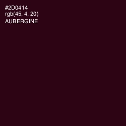 #2D0414 - Aubergine Color Image