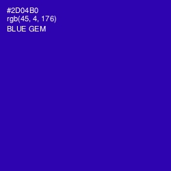 #2D04B0 - Blue Gem Color Image