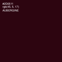 #2D0511 - Aubergine Color Image