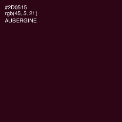 #2D0515 - Aubergine Color Image