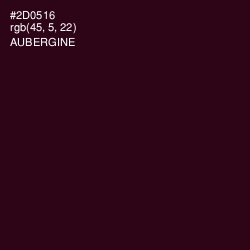 #2D0516 - Aubergine Color Image