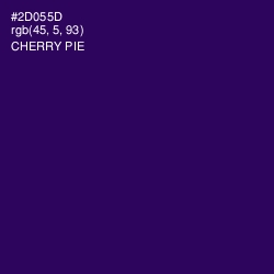 #2D055D - Cherry Pie Color Image