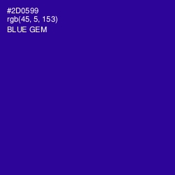 #2D0599 - Blue Gem Color Image