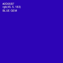 #2D05B7 - Blue Gem Color Image