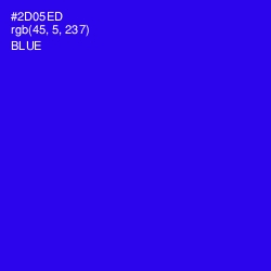 #2D05ED - Blue Color Image