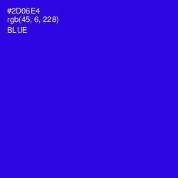 #2D06E4 - Blue Color Image