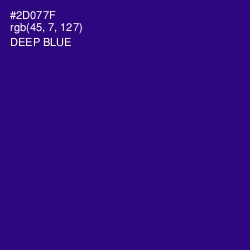 #2D077F - Deep Blue Color Image