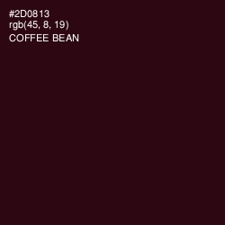 #2D0813 - Coffee Bean Color Image