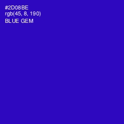 #2D08BE - Blue Gem Color Image