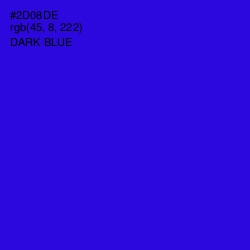 #2D08DE - Dark Blue Color Image