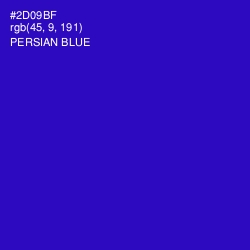 #2D09BF - Persian Blue Color Image
