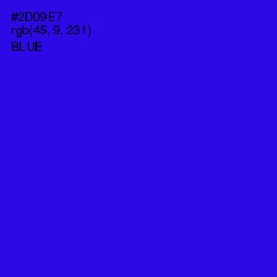 #2D09E7 - Blue Color Image