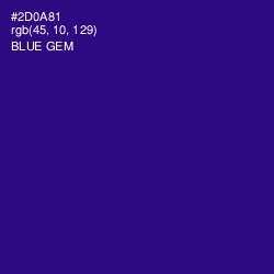 #2D0A81 - Blue Gem Color Image