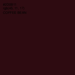 #2D0B11 - Coffee Bean Color Image