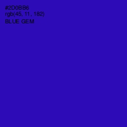 #2D0BB6 - Blue Gem Color Image