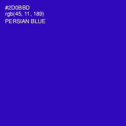 #2D0BBD - Persian Blue Color Image